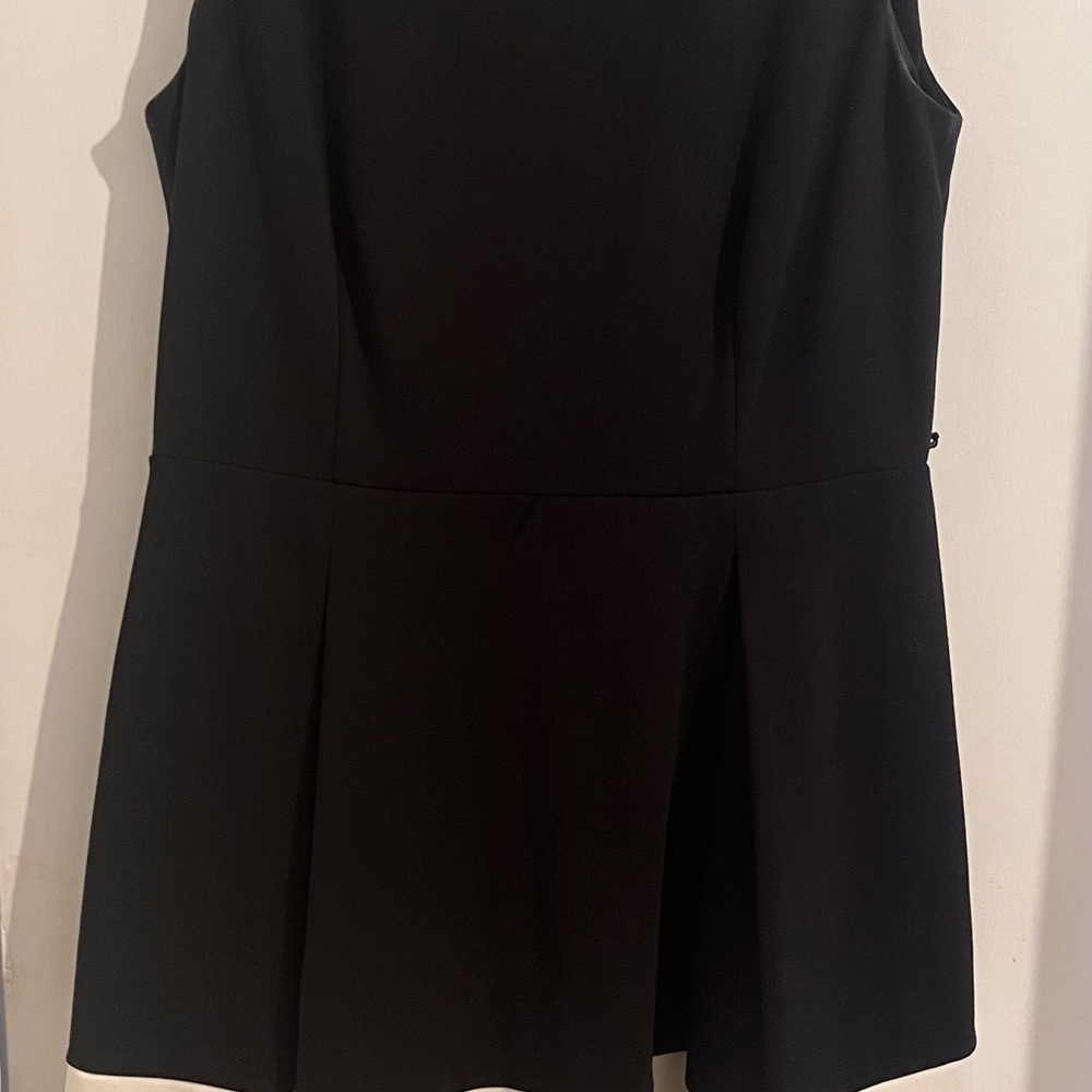 Calvin Klein Black and White Midi A-Line Dress - Picture 10 of 10